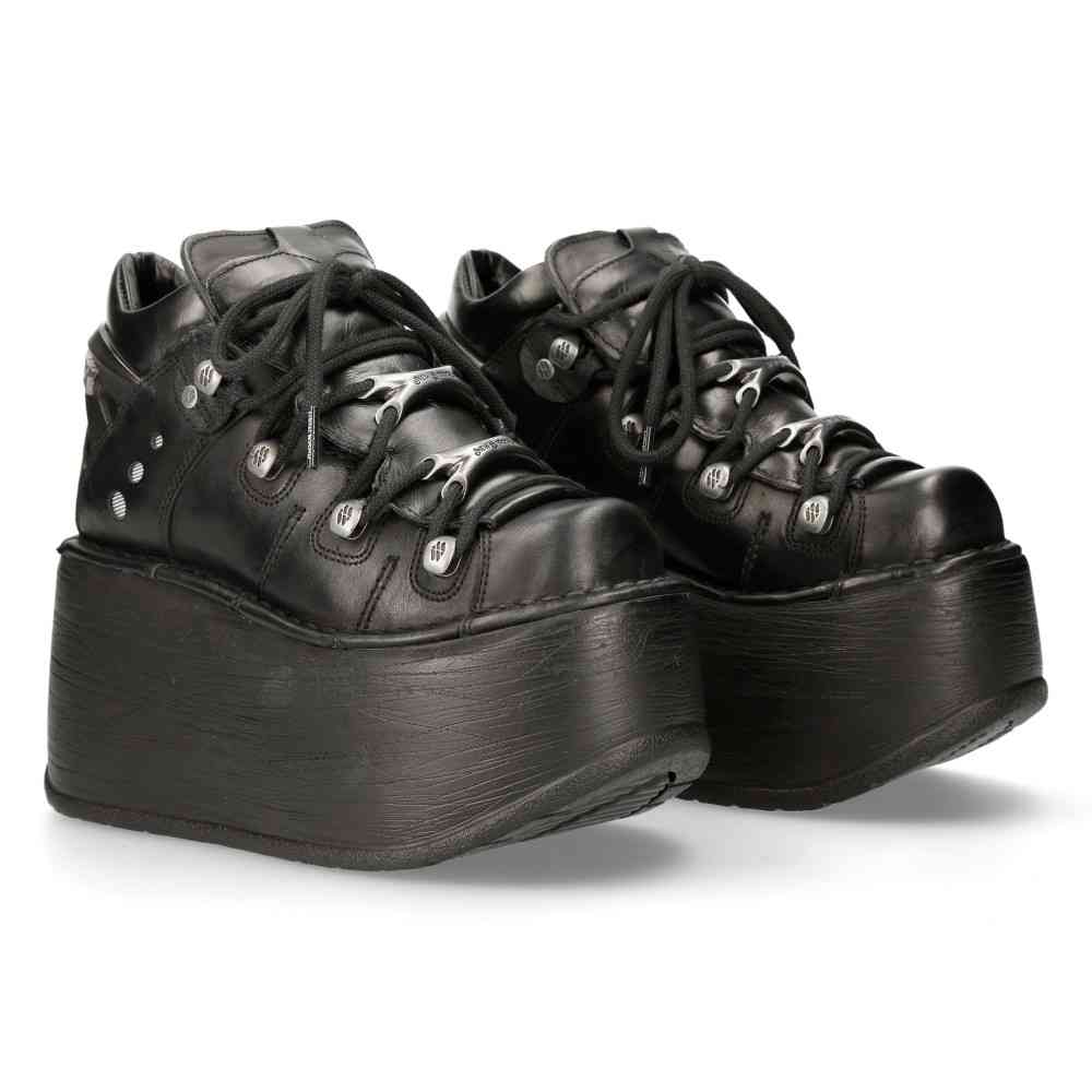 New Rock New Rock M 106N S77 Baskets a plateforme Noir Attitude F